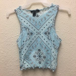 Forever 21 Multicolored Crop Top Womens Size S